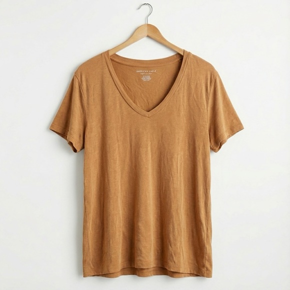 American Eagle Outfitters Tops - American Eagle Outfitters Tan Short Sleeve Tee